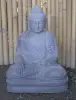 Artikelbild 1 des Artikels “Sitzender Buddha aus Flussstein in Bhumisparsha - Geste des Berührens der Erde. Höhe 61 cm. “